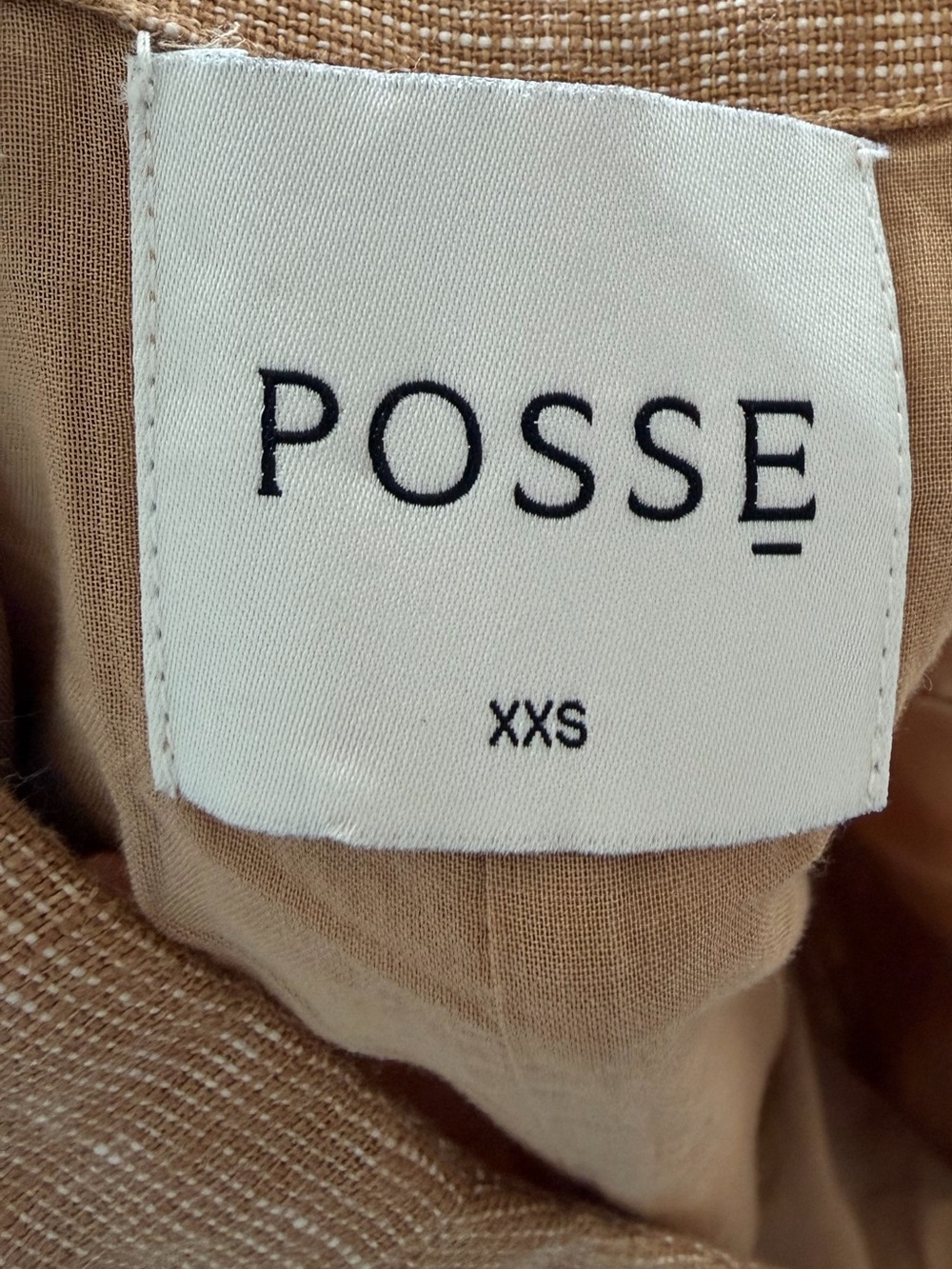 POSSE 100% Linen Nancy Pencil Skirt in Walnut Size XXS VGUC - Picture 8 of 8